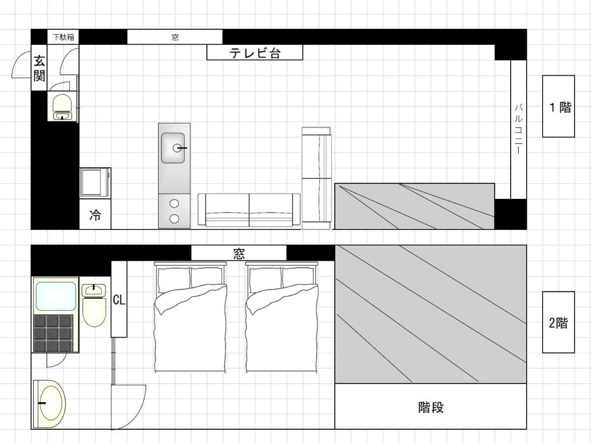 I Cube Kozu Apartment Osaka Esterno foto